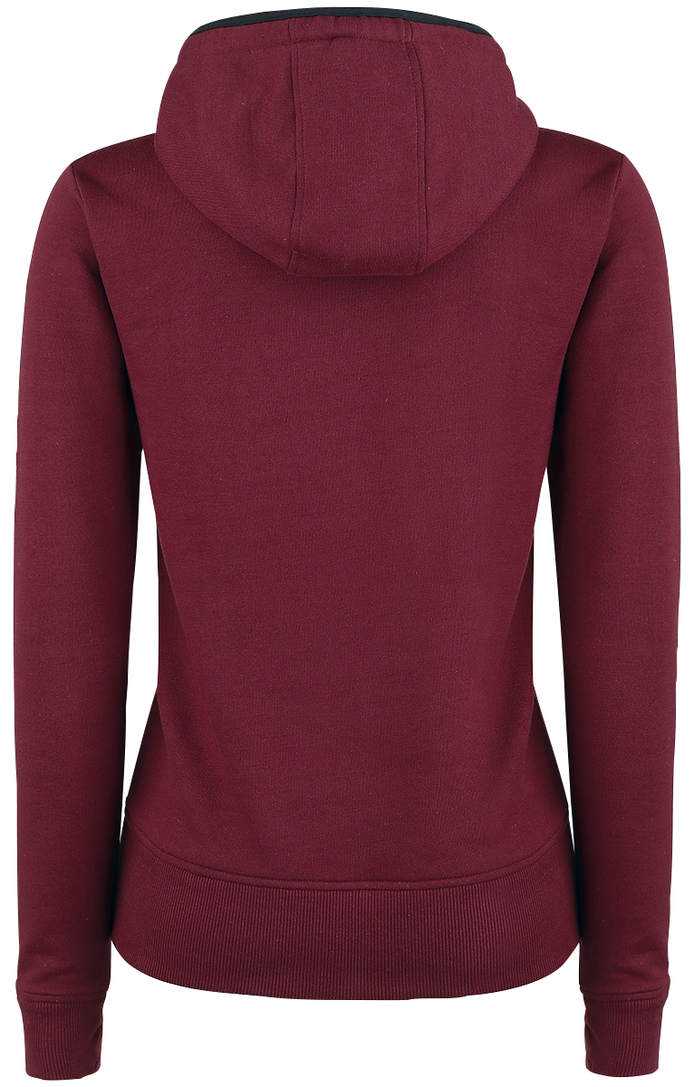 Sweat-shirt à capuche  de RED by EMP - No Bravery - XS à XXL - pour Femme - bordeaux - RED by EMP - View 2