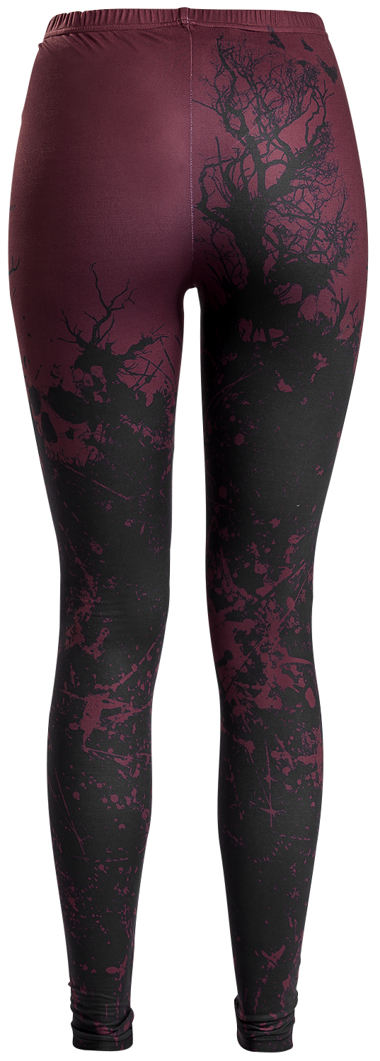 Legging  de Black Premium by EMP - Built For Comfort - S à 3XL - pour Femme - noir/rouge - Black Premium by EMP - View 2