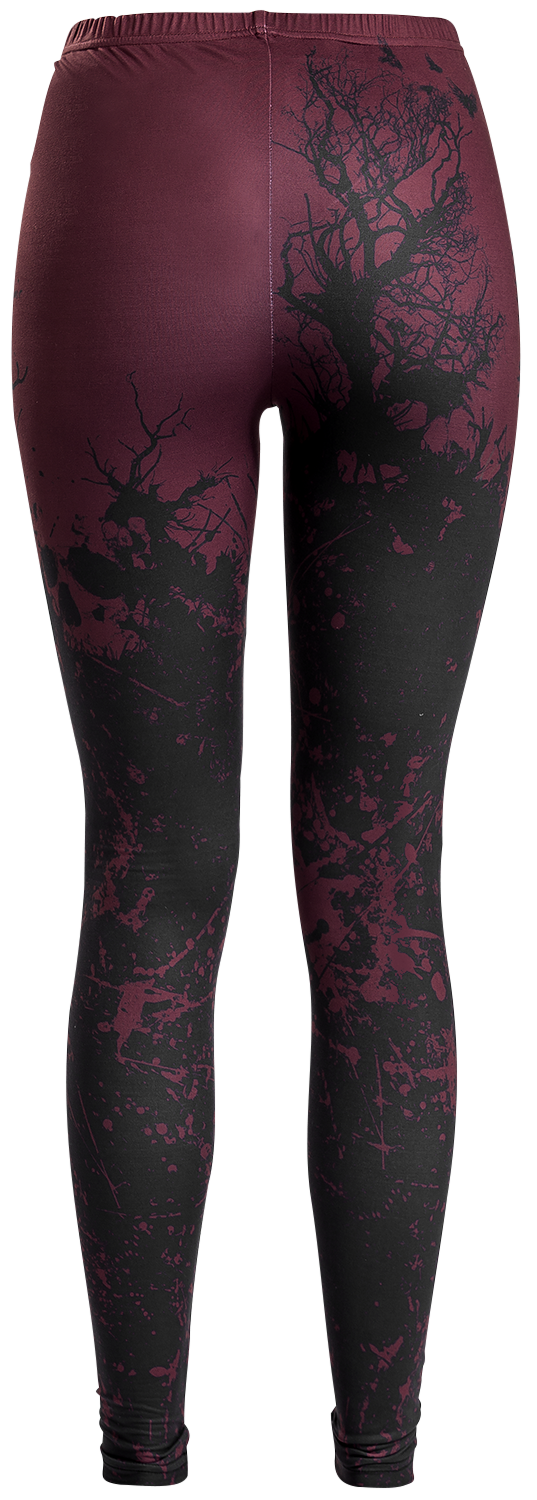 Legging  de Black Premium by EMP - Built For Comfort - S à 5XL - pour Femme - noir/rouge - Black Premium by EMP - View 2