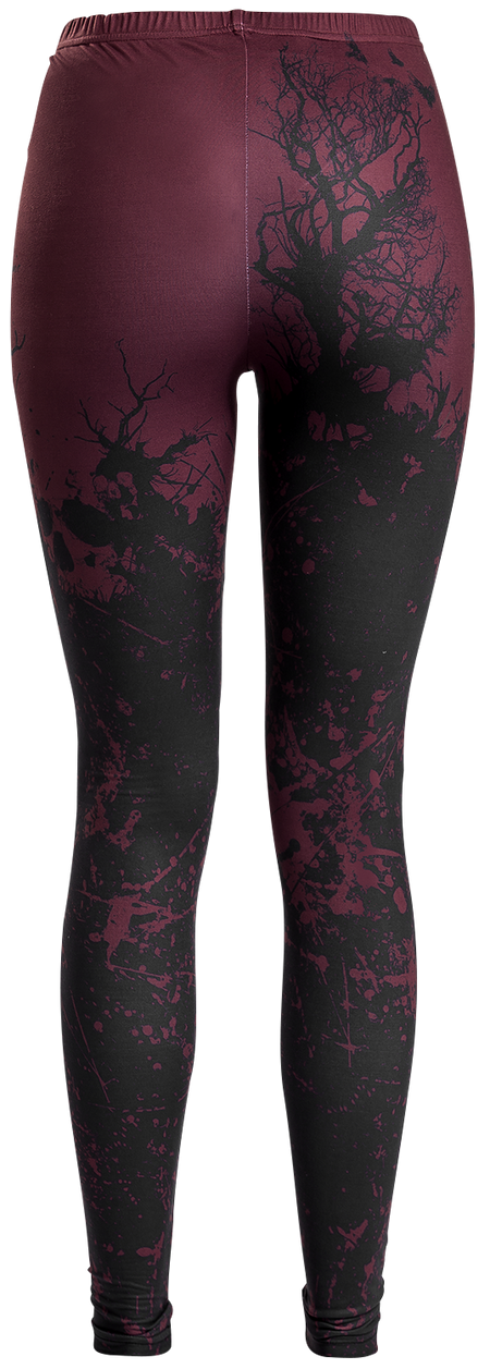 Legging  de Black Premium by EMP - Built For Comfort - S à 5XL - pour Femme - noir/rouge - Black Premium by EMP - View 2