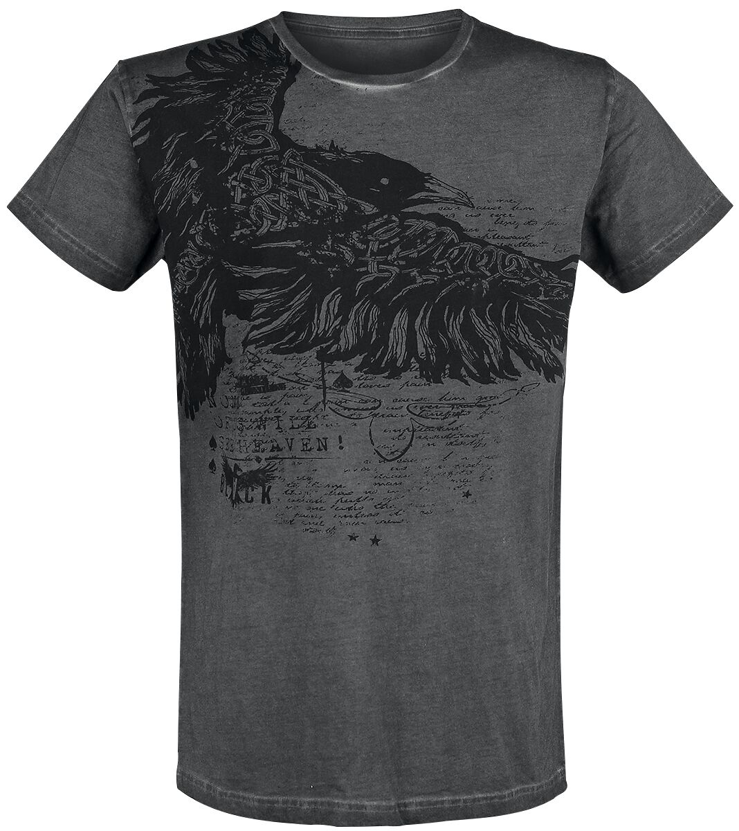 T-Shirt Manches courtes  de Black Premium by EMP - Rebel Soul - S à 3XL - pour Homme - noir/gris - Black Premium by EMP