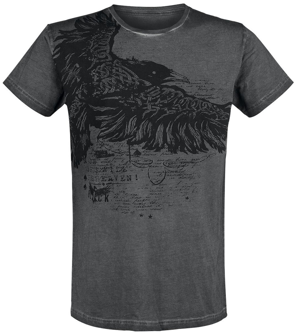 T-Shirt Manches courtes  de Black Premium by EMP - Rebel Soul - S à 3XL - pour Homme - noir/gris - Black Premium by EMP