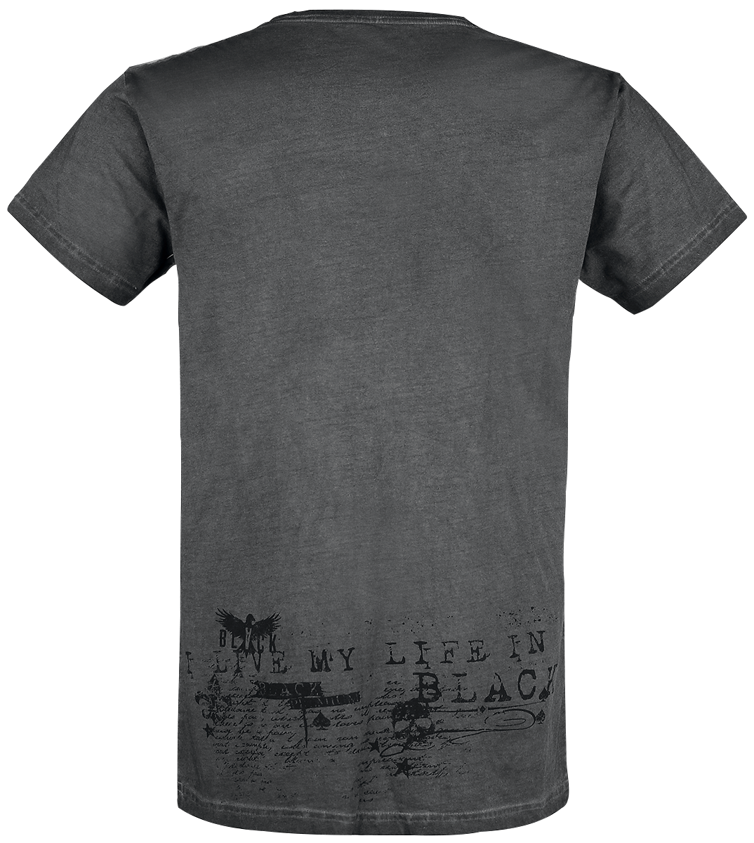 T-Shirt Manches courtes  de Black Premium by EMP - Rebel Soul - S à 3XL - pour Homme - noir/gris - Black Premium by EMP - View 2