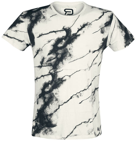 T-Shirt Manches courtes  de RED by EMP - Rebel Soul - S à M - pour Homme - blanc/noir - RED by EMP