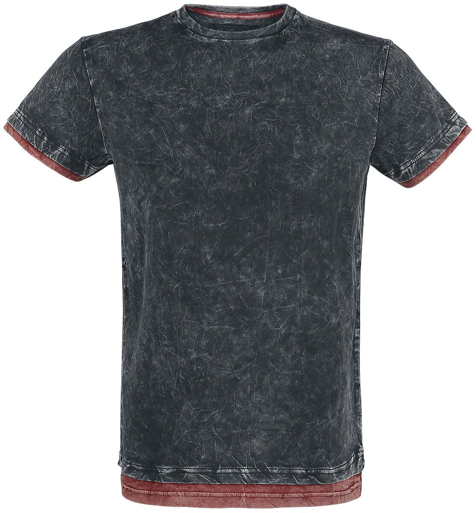 T-Shirt Manches courtes  de RED by EMP - Don't Tell Me You're Lonely - S à 5XL - pour Homme - gris foncé - RED by EMP
