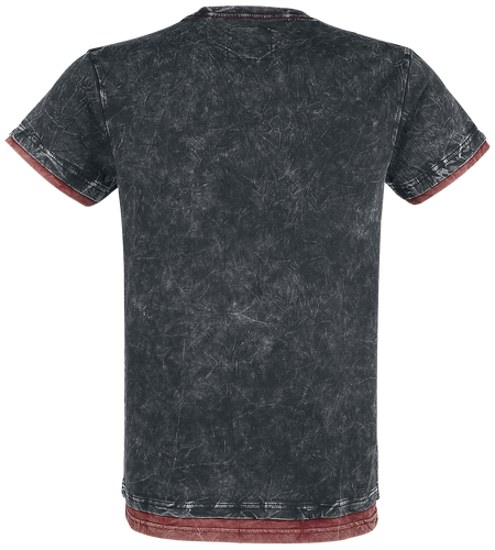 T-Shirt Manches courtes  de RED by EMP - Don't Tell Me You're Lonely - S à 5XL - pour Homme - gris foncé - RED by EMP - View 2