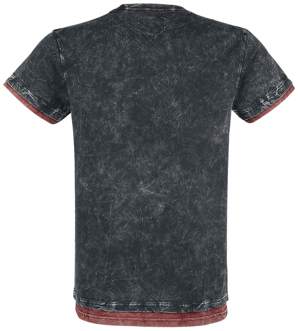T-Shirt Manches courtes  de RED by EMP - Don't Tell Me You're Lonely - S à 5XL - pour Homme - gris foncé - RED by EMP - View 2