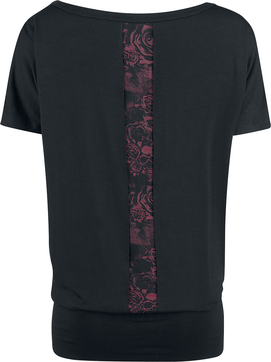 T-Shirt Manches courtes  de Black Premium by EMP - Can You Read My Mind - S à XXL - pour Femme - noir/rouge - Black Premium by EMP - View 2