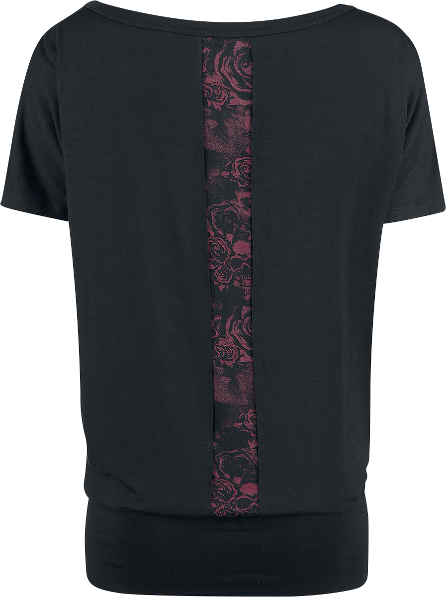 T-Shirt Manches courtes  de Black Premium by EMP - Can You Read My Mind - S à XXL - pour Femme - noir/rouge - Black Premium by EMP - View 2
