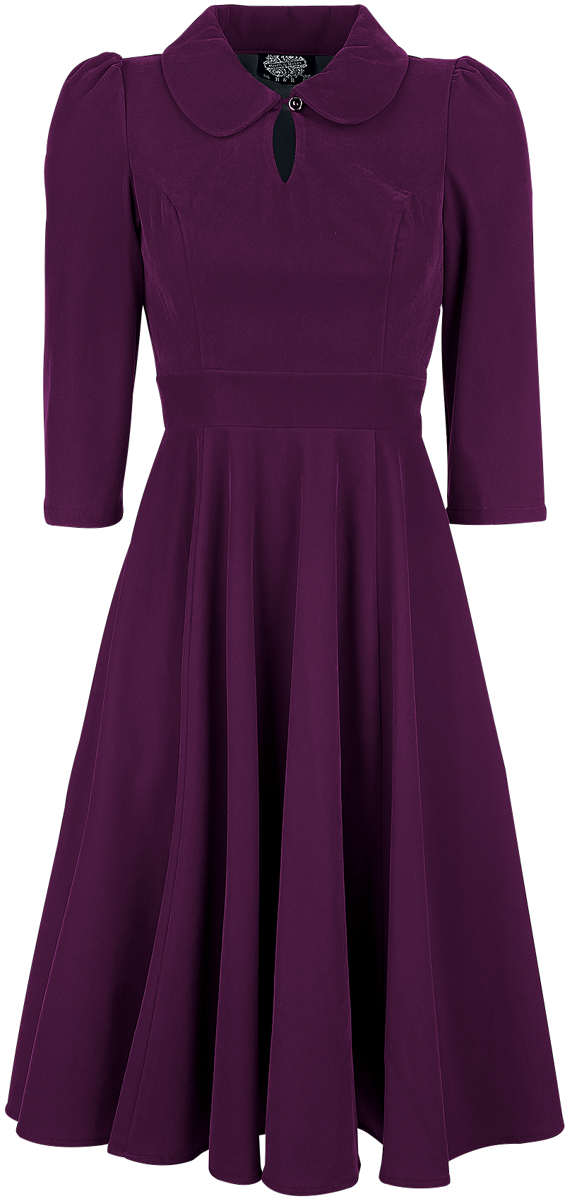 Robe mi-longue Rockabilly de H&R London - Robe De Cocktail En Velours - XS à 6XL - pour Femme - lilas - H&R London - View 2