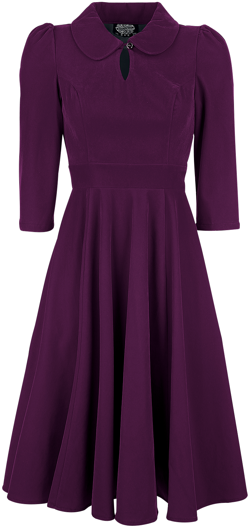 Robe mi-longue Rockabilly de H&R London - Robe De Cocktail En Velours - XS à 6XL - pour Femme - lilas - H&R London - View 2