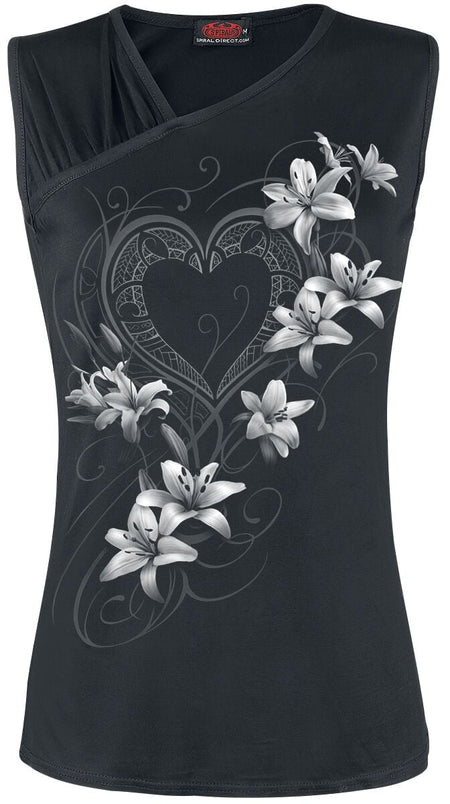 Top  de Spiral - Pure Of Heart - S à XL - pour Femme - noir - Spiral