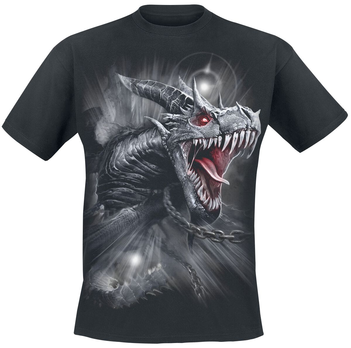 T-Shirt Manches courtes Gothic de Spiral - Dragon's Cry - S à XXL - pour Homme - noir - Spiral