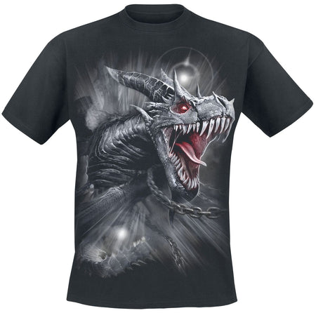 T-Shirt Manches courtes Gothic de Spiral - Dragon's Cry - S à XXL - pour Homme - noir - Spiral