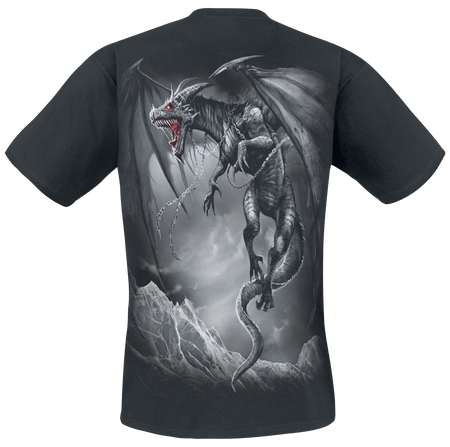 T-Shirt Manches courtes Gothic de Spiral - Dragon's Cry - S à XXL - pour Homme - noir - Spiral - View 2