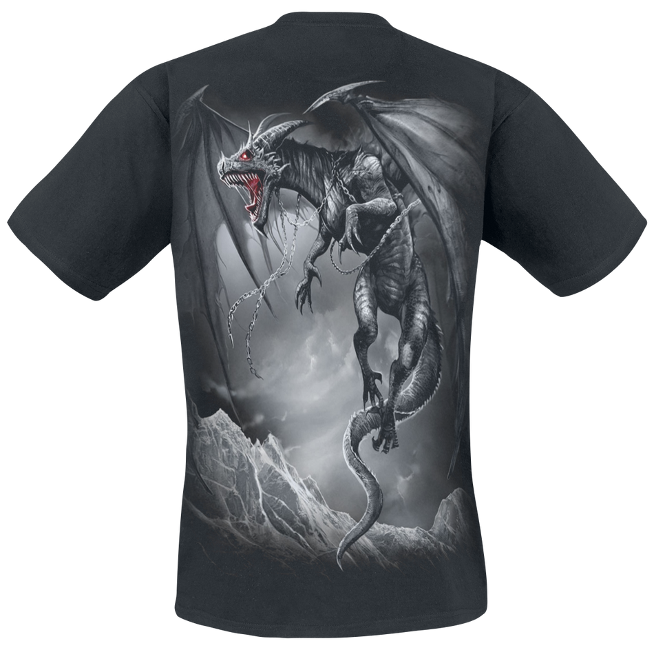 T-Shirt Manches courtes Gothic de Spiral - Dragon's Cry - S à XXL - pour Homme - noir - Spiral - View 2