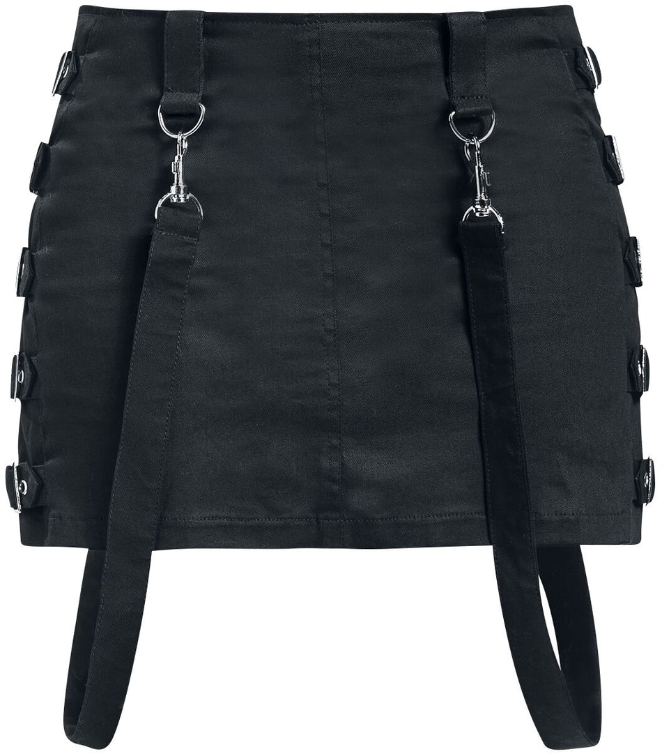 Jupe courte Gothic de Gothicana by EMP - The Betrayal - S à 3XL - pour Femme - noir - Gothicana by EMP