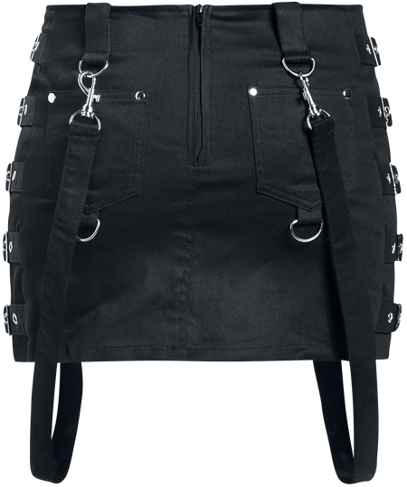 Jupe courte Gothic de Gothicana by EMP - The Betrayal - S à 3XL - pour Femme - noir - Gothicana by EMP - View 2