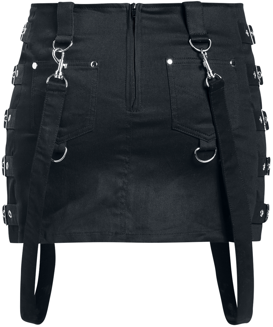 Jupe courte Gothic de Gothicana by EMP - The Betrayal - S à 3XL - pour Femme - noir - Gothicana by EMP - View 2