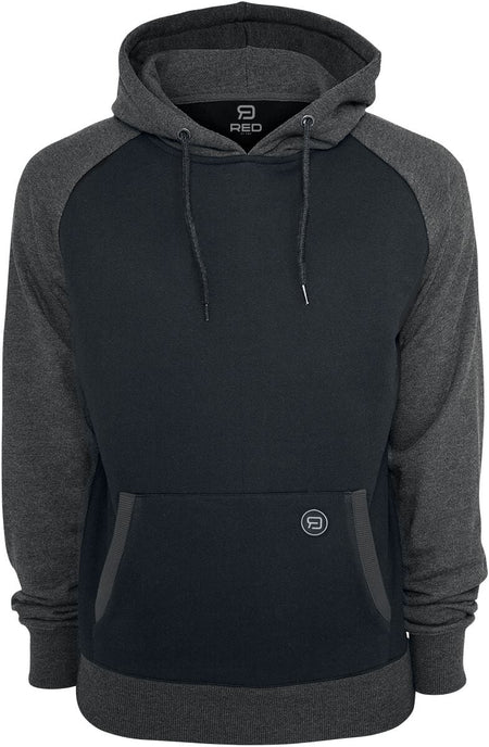 Sweat-shirt à capuche  de RED by EMP - Sweat À Capuche Raglan - S à 5XL - pour Homme - noir/anthracite - RED by EMP