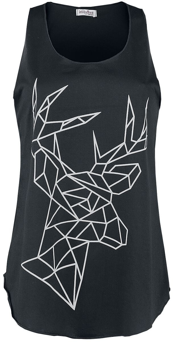 Top  de Innocent - Geometric Deer Vest - S à XXL - pour Femme - noir - innocent