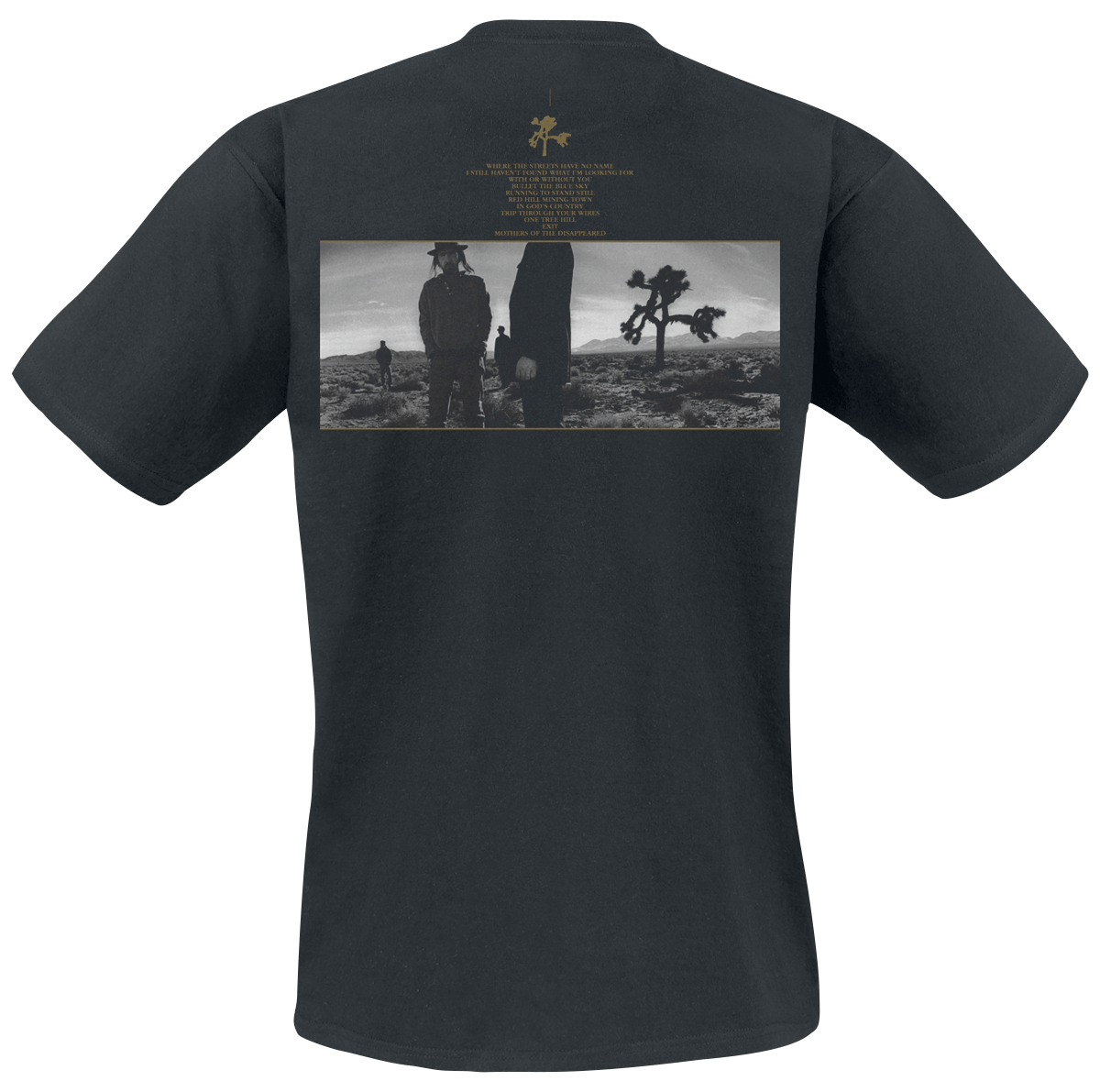 T-Shirt Manches courtes  de U2 - Joshua Tree - S à XXL - pour Homme - noir - U2 - View 2