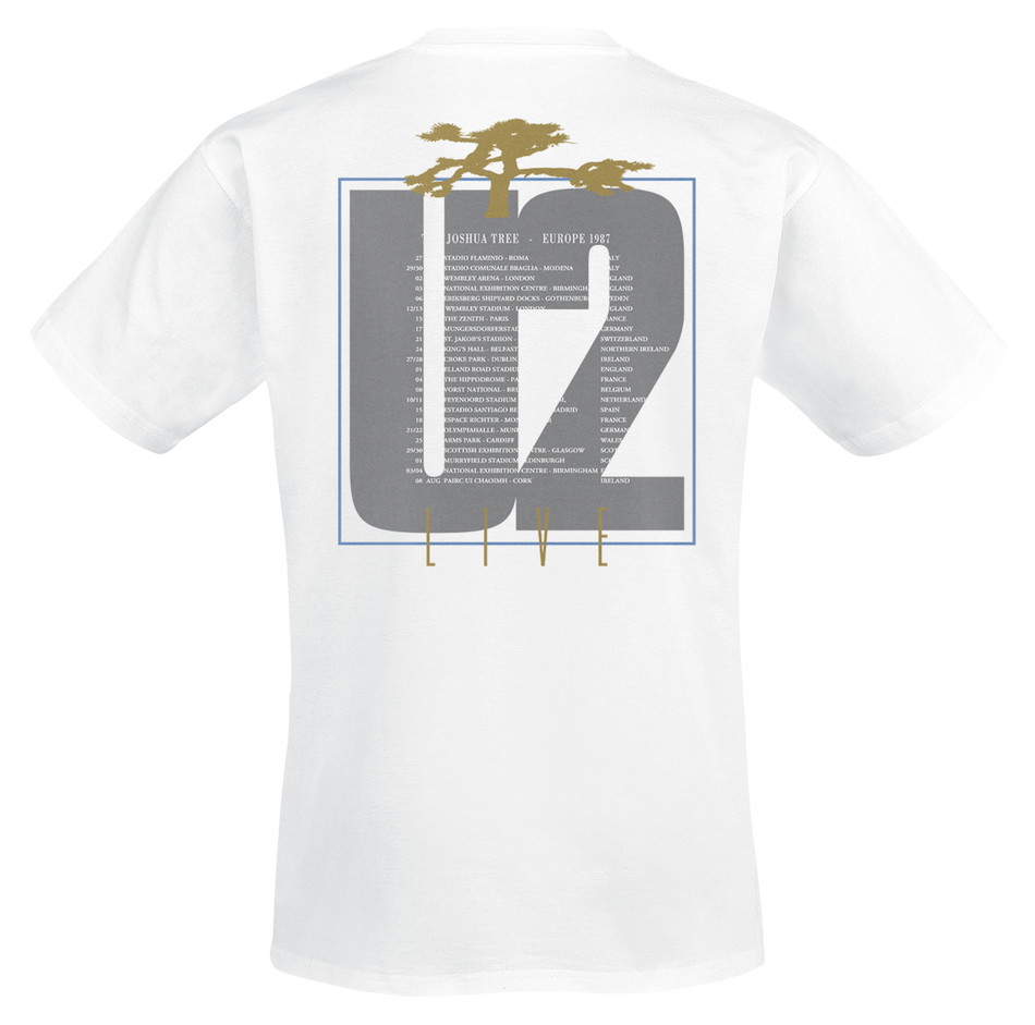 T-Shirt Manches courtes  de U2 - Joshua Tree - S à XXL - pour Homme - blanc - U2 - View 2