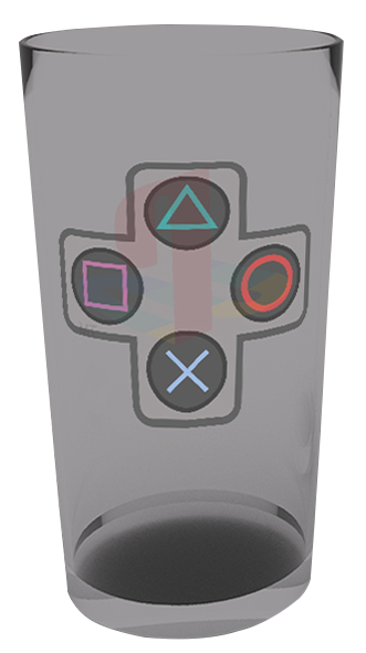 Verre Gaming de Playstation - Boutons De Manette - pour Unisexe - gris - Playstation - View 2