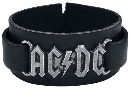 Bracelet en cuir  de AC/DC - AC/DC Logo - pour Homme - noir - AC/DC