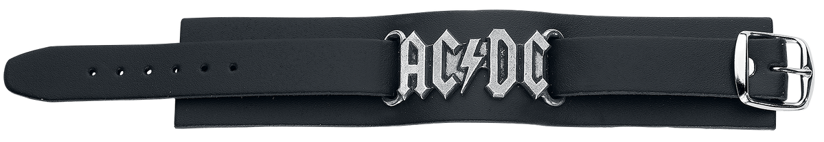 Bracelet en cuir  de AC/DC - AC/DC Logo - pour Homme - noir - AC/DC - View 2