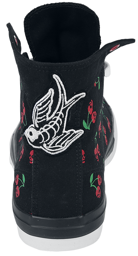 Baskets hautes Rockabilly de Rock Rebel by EMP - Walk The Line - EU37 à EU42 - pour Femme - noir - Rock Rebel by EMP - View 2