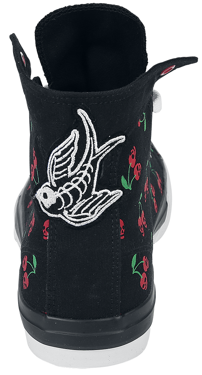 Baskets hautes Rockabilly de Rock Rebel by EMP - Walk The Line - EU37 à EU42 - pour Femme - noir - Rock Rebel by EMP - View 2