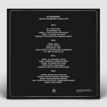 Roche Musique - Back To The Groove Compilation - Front Cover