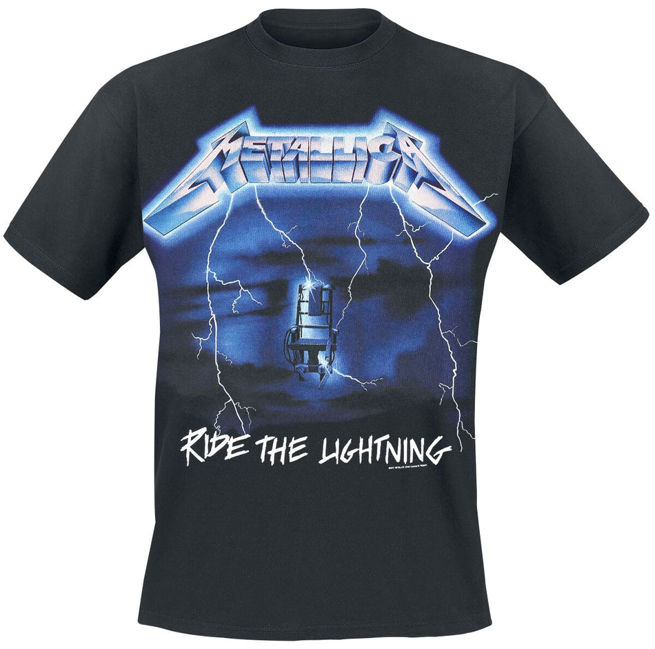 T-Shirt Manches courtes  de Metallica - Ride The Lightning - S à 5XL - pour Unisexe - noir - metallica