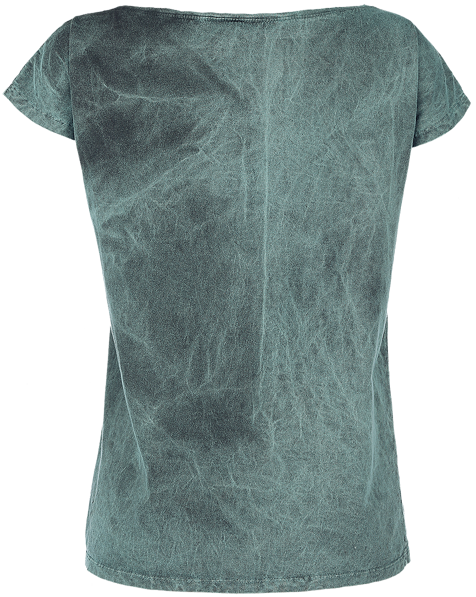 T-Shirt Manches courtes  de Outer Vision - Skeleton Lovers - S à 4XL - pour Femme - turquoise - Outer Vision - View 2