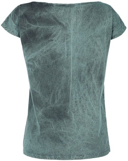 T-Shirt Manches courtes  de Outer Vision - Skeleton Lovers - S à 4XL - pour Femme - turquoise - Outer Vision - View 2