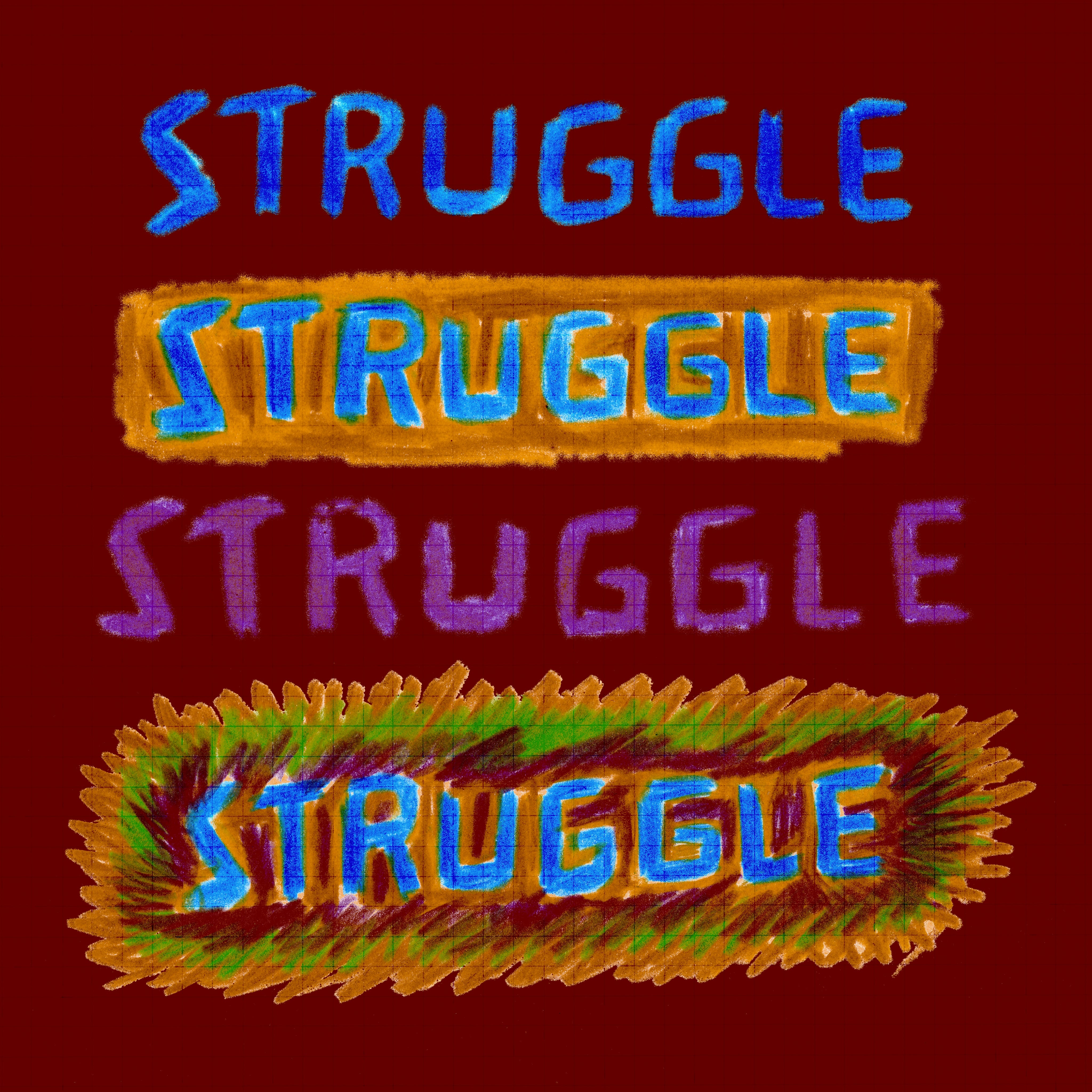 STRUGGLE (eponyme) vinyle) - Front Cover