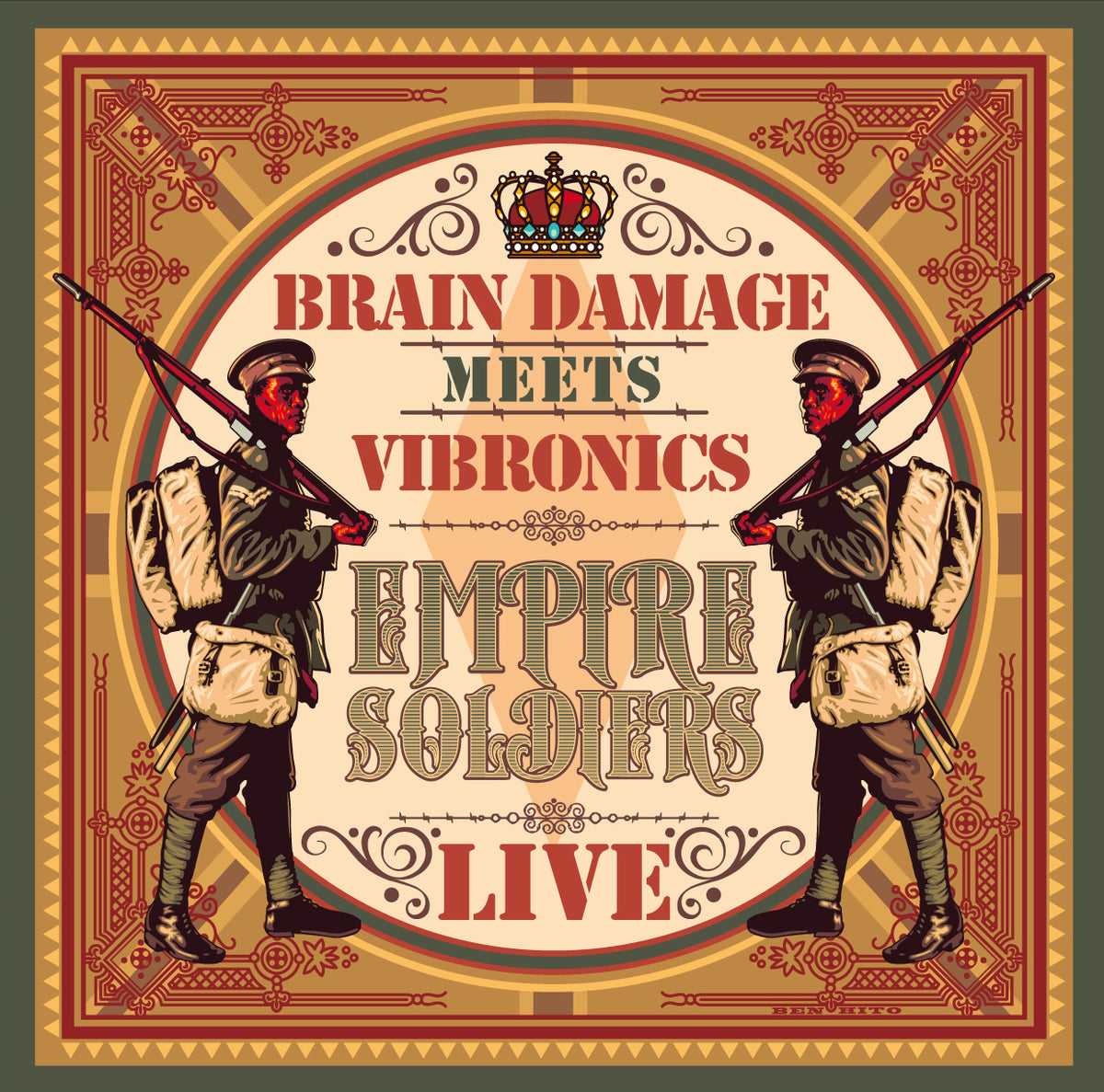 EMPIRE SOLDIERS LIVE (double vinyl) - Front Cover
