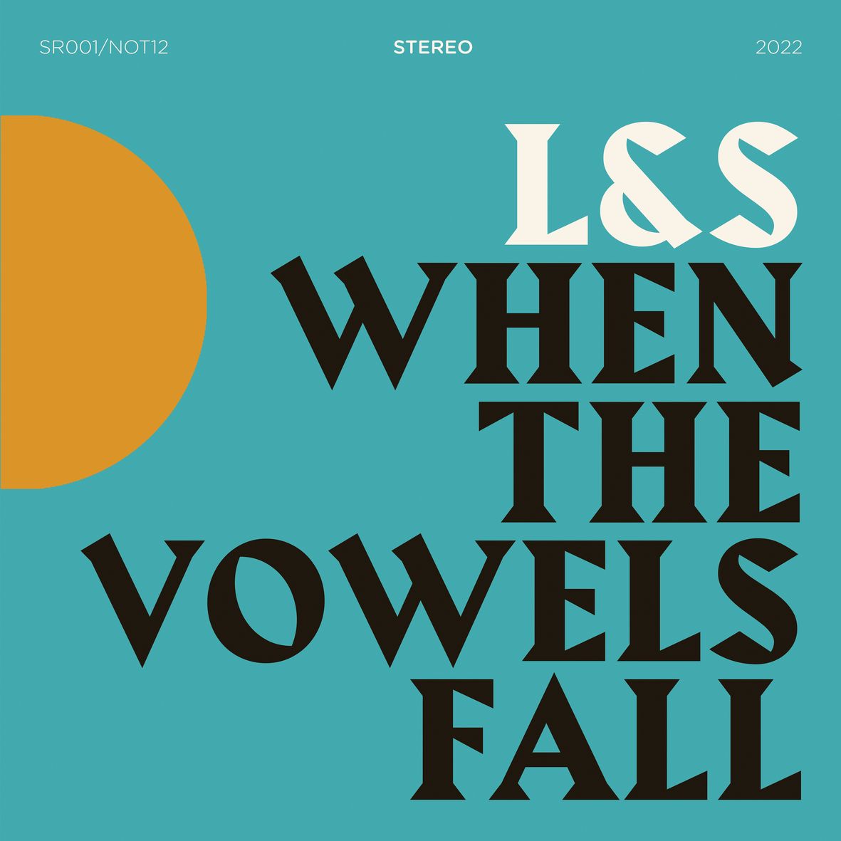 WHEN THE VOWELS FALL (vinyl) - Front Cover