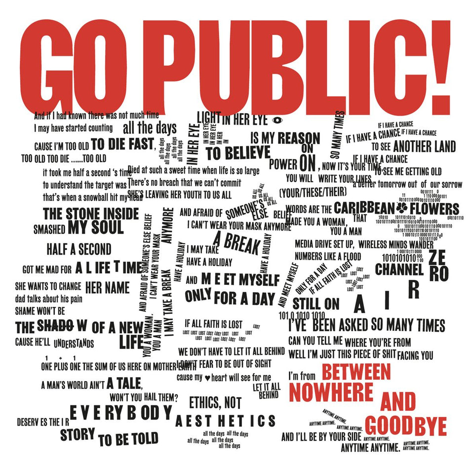 BETWEEN NOWHERE AND GOODBYE (vinyl) - Front Cover