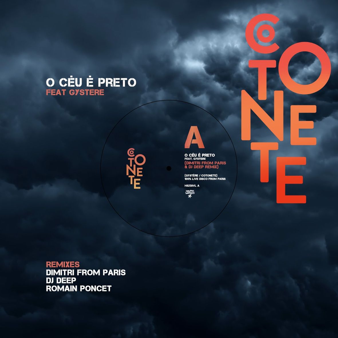 O CEU E PRETO REMIXES (vinyl) - Front Cover