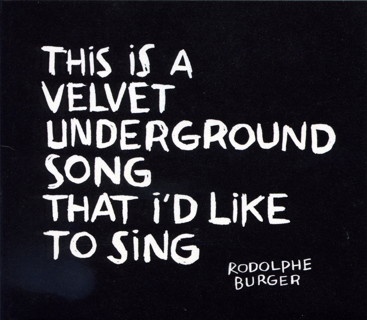 THIS IS A VELVET UNDERGROUND SONG THAT I'D LIKE TO SING (vinyl) - Front Cover