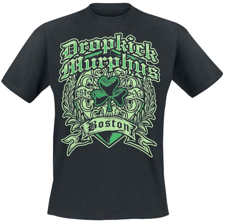 T-Shirt Manches courtes  de Dropkick Murphys - Boston Irish Heart - S à 5XL - pour Homme - noir - Dropkick Murphys
