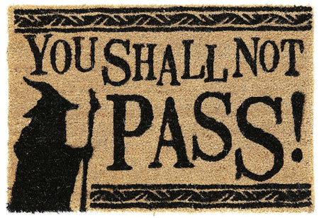 Paillasson  de Le Seigneur Des Anneaux - You Shall Not Pass! - pour Indifférent - marron/noir - Le Seigneur Des Anneaux