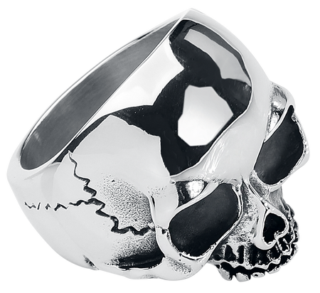 Bague  de etNox hard and heavy - Crâne - pour Homme - couleur argent - etNox hard and heavy - View 2