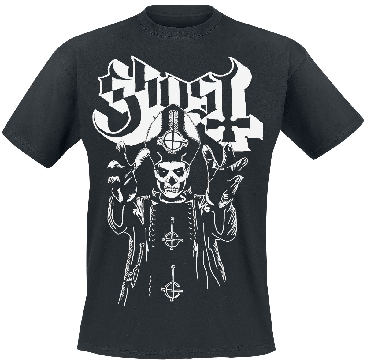 T-Shirt Manches courtes  de Ghost - Colère Du Pape - S à 4XL - pour Homme - noir - Ghost