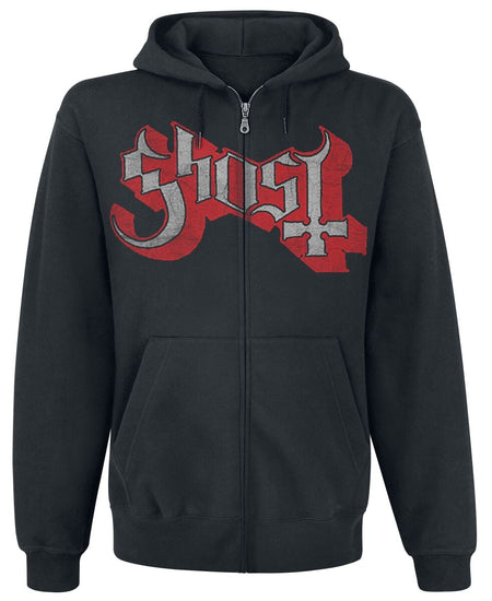 Sweat-shirt zippé à capuche  de Ghost - Ring Photo - S à XXL - pour Homme - noir - Ghost
