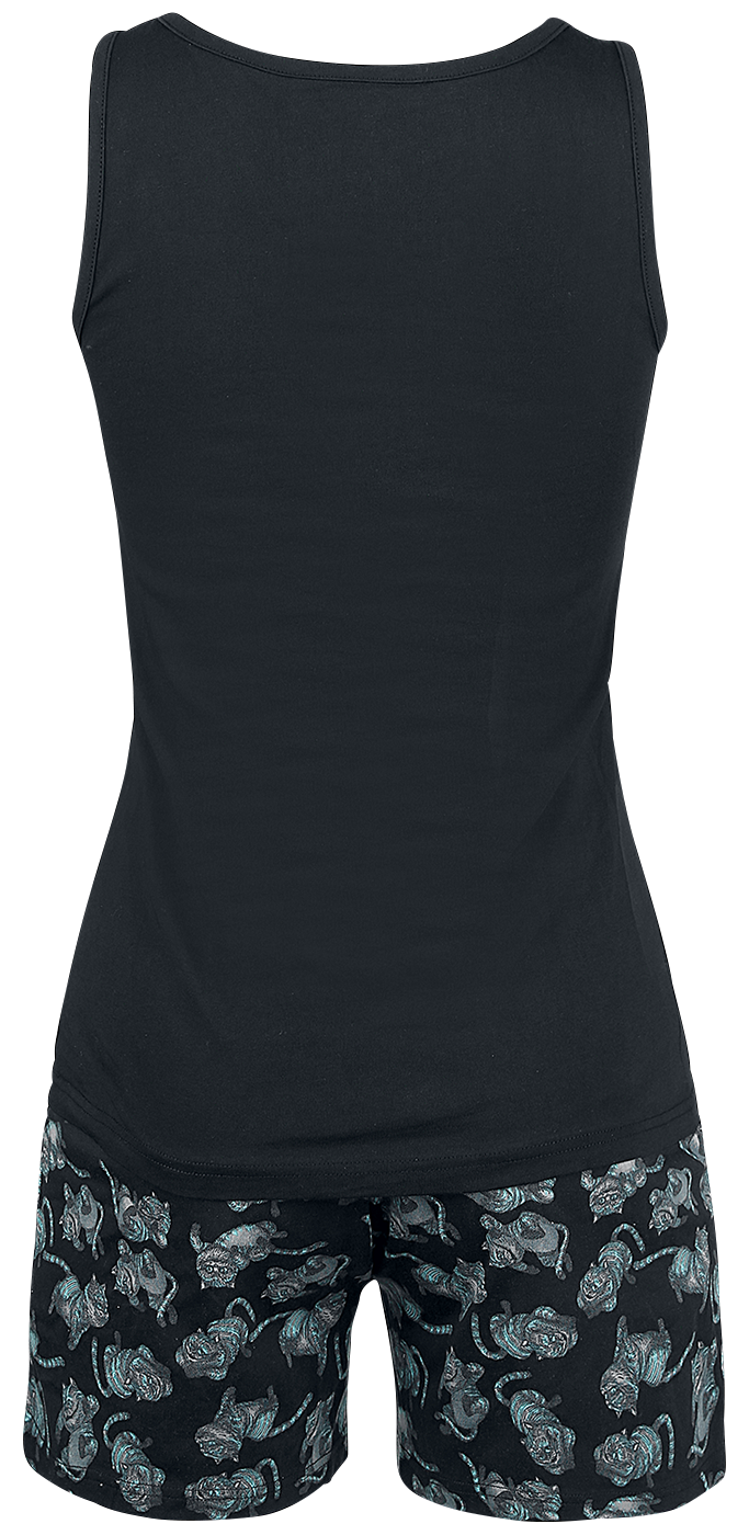 Pyjama Disney de Alice Au Pays Des Merveilles - Le Chat Du Cheshire - Smile - S à 5XL - pour Femme - noir - Alice Au Pays Des Merveilles - View 2