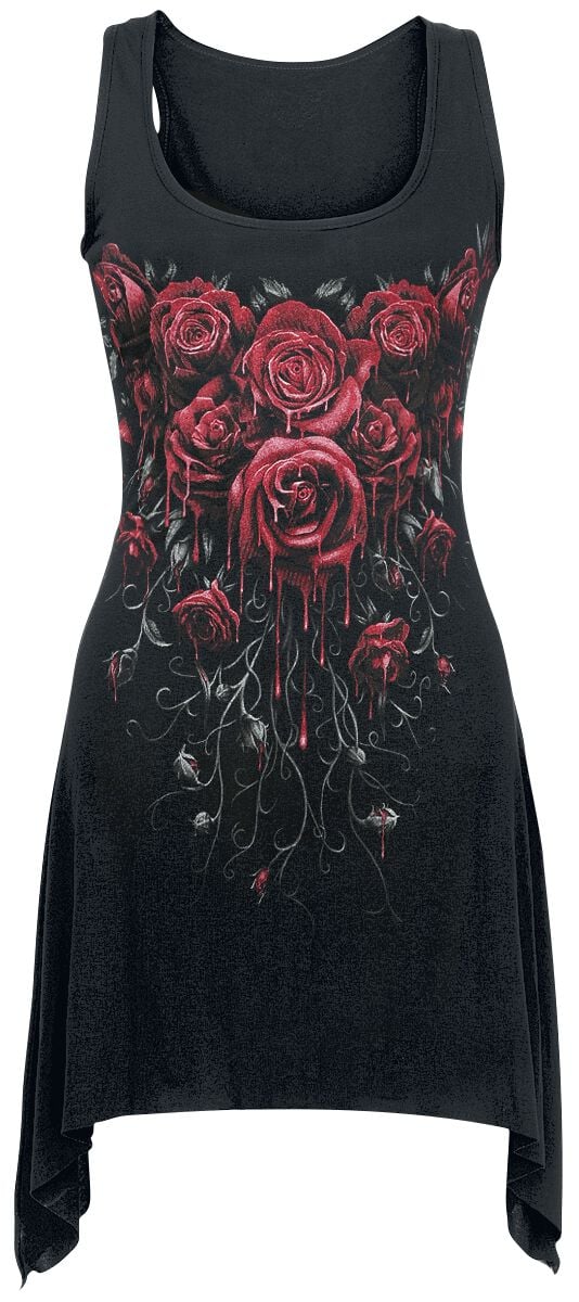 Top Gothic de Spiral - Blood Rose - S à 4XL - pour Femme - noir - Spiral