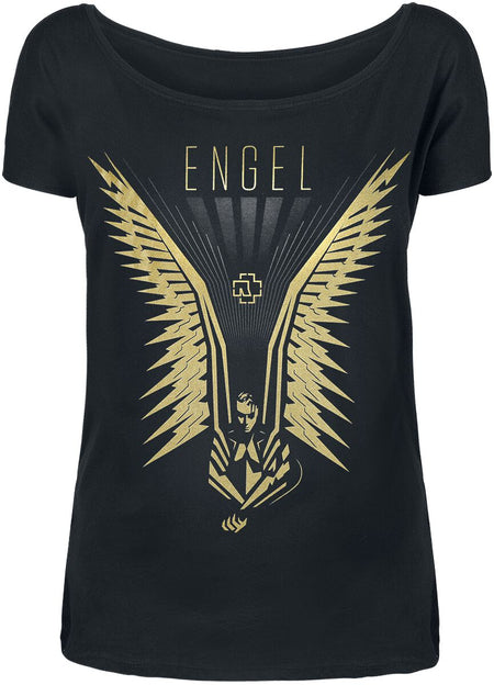 T-Shirt Manches courtes  de Rammstein - Wings - S à XL - pour Femme - noir - Rammstein